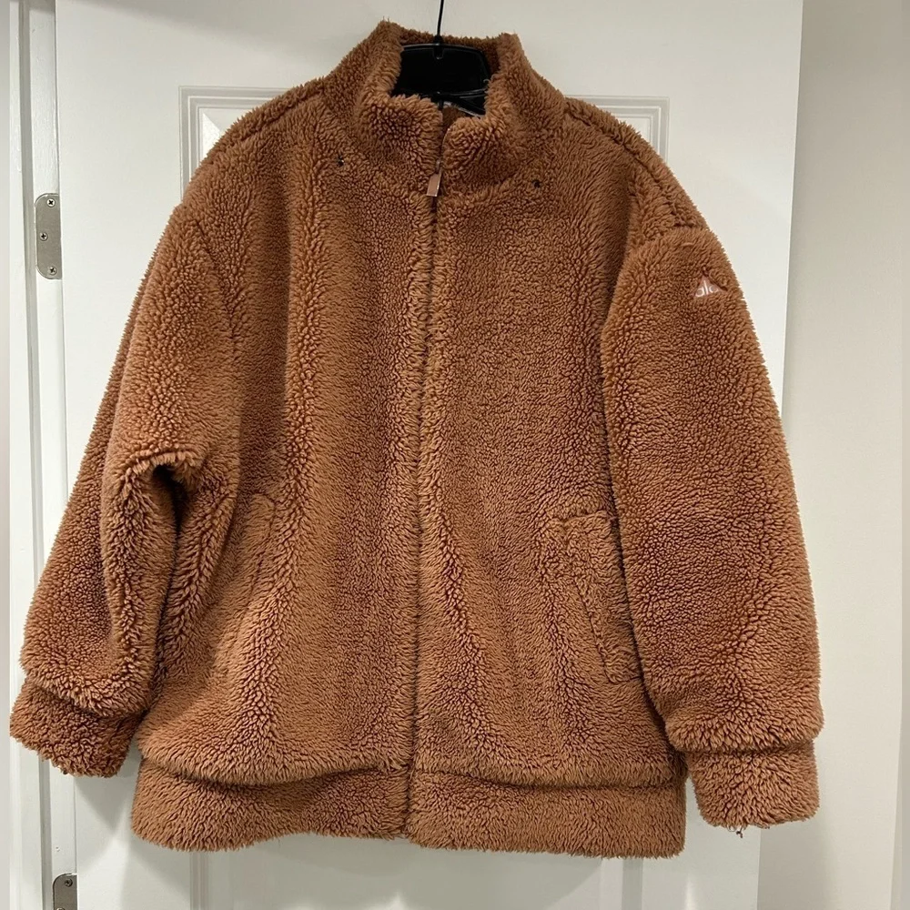 Alo Yoga Womens Foxy Sherpa Jacket Coat Full Zip